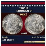 1903-p Morgan Dollar $1 Grades ms65