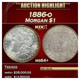 1886-o Morgan Dollar $1 ms64+ SEGS