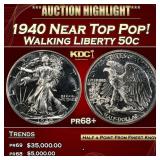 1940 Proof Walking Liberty Half Dollar Near Top Po