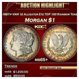 1887-p VAM 12 Alligator Eye TOP 100 Morgan Dollar