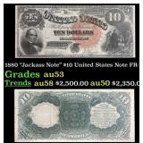 1880 $10 United States Note "Jackass Note" Grades