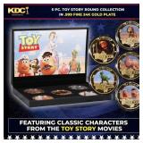 5 Coin Toy Story Gold Plated Round Collection In C