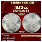 1882-cc Morgan Dollar $1 ms66+ SEGS