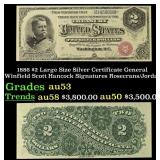 1886 $2 Large Size Silver Certificate General Winf