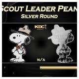 Shaped 1oz Silver Bar - Snoopy Beagle Scout Leader