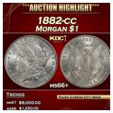 1882-cc Morgan Dollar $1 ms66+ SEGS