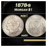 1878-s Morgan Dollar $1 Grades ms63