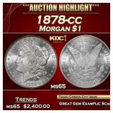 1878-cc Morgan Dollar $1 ms65 SEGS