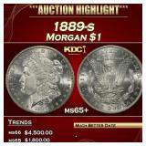 1889-s Morgan Dollar $1 ms65+ SEGS