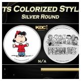 Lucy Van Pelt Peanuts Colorized Style - 1 oz Silve