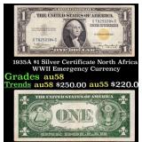 1935A $1 Silver Certificate North Africa WWII Emer