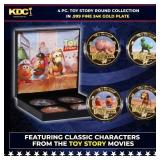 4 Coin Toy Story Gold Plated Round Collection In C