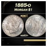 1885-o Morgan Dollar $1 Grades ms63+