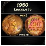 PCGS 1950 Proof Lincoln Cent 1c pr65 rb PCGS