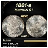 1881-s Morgan Dollar $1 Grades ms65+