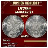 1879-p Morgan Dollar $1 ms65+ SEGS