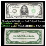 1934A $1000 Green Seal Federal Reserve Note Presid