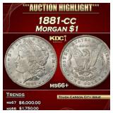 1881-cc Morgan Dollar $1 ms66+ SEGS