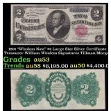 1891 $2 Large Size Silver Certificate "Windom Note