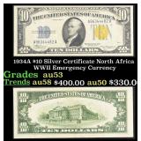 1934A $10 Silver Certificate North Africa WWII Eme