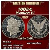 1882-o Morgan Dollar $1 ms64+ DMPL SEGS