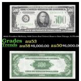 1934A $500 Green Seal Federal Reserve Note Preside