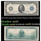 1914 $50 Green Seal Federal Reserve Note Grades Se