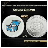 2024 Community Chest Monopoly 1oz .999 Silver Roun