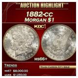 1882-cc Morgan Dollar $1 ms66+ SEGS