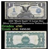 1899 $1 large size Silver Certificate "Black Eagle