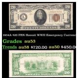 1934A $20 FRN Hawaii WWII Emergency Currency Grade