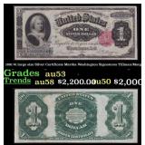 1891 $1 large size Silver Certificate Martha Washi