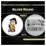 Marcie Peanuts Colorized Style - 1 oz Silver Round