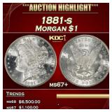 1881-s Morgan Dollar $1 ms67+ SEGS