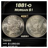 1881-o Morgan Dollar $1 Grades ms64+