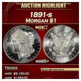 1891-s Morgan Dollar $1 ms65+ SEGS