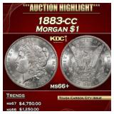 1883-cc Morgan Dollar $1 ms66+ SEGS