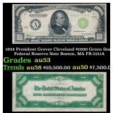 1934 $1000 Green Seal Federal Reserve Note Preside