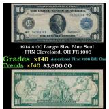 1914 $100 Large Size Blue Seal FRN Cleveland, OH G