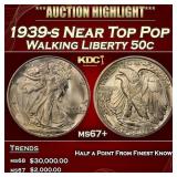 1939-s Walking Liberty Half Dollar Near Top Pop 50