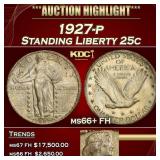 1927-p Standing Liberty Quarter 25c ms66+ FH SEGS