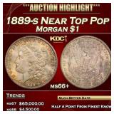 1889-s Morgan Dollar Near Top Pop $1 ms66+ SEGS
