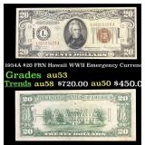 1934A $20 FRN Hawaii WWII Emergency Currency Grade