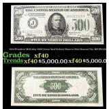 1934 $500 Green Seal Federal Reserve Note Presiden