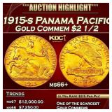 1915-s Panama Pacific Gold Commem $2 1/2 ms66+ SEG