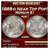 1888-o Morgan Dollar Near Top Pop! $1 ms66+ SEGS