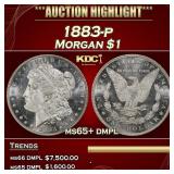 1883-p Morgan Dollar $1 ms65+ dmpl SEGS