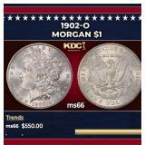 1902-o Morgan Dollar $1 Grades ms66