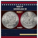 1921-p Morgan Dollar $1 Grades ms62+