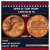 1970-d Lincoln Cent TOP POP! 1c ms67+ rd SEGS